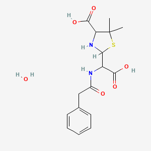 Dextro-(-)-benzylpenicilloic acid hydrate