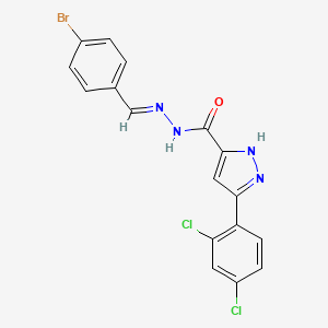 N'-(4-Bromobenzylidene)-3-(2,4-dichlorophenyl)-1H-pyrazole-5-carbohydrazide