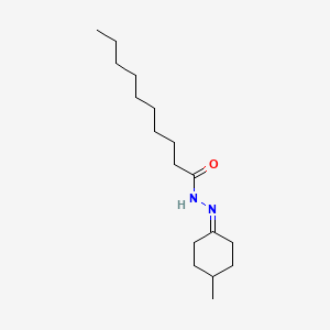 molecular formula C17H32N2O B11970922 N'-(4-Methylcyclohexylidene)decanohydrazide CAS No. 302909-86-0