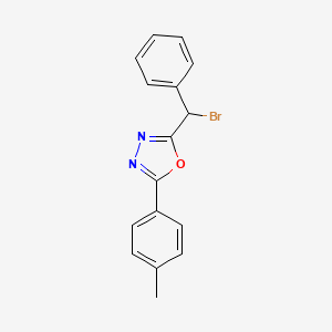 2-[Bromo(phenyl)methyl]-5-(4-methylphenyl)-1,3,4-oxadiazole