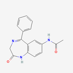 molecular formula C17H15N3O2 B1197098 7-乙酰氨基硝西泮 CAS No. 4928-03-4
