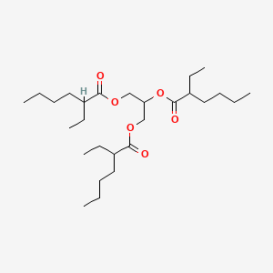 molecular formula C27H50O6 B1197107 Triethylhexanoin CAS No. 7360-38-5