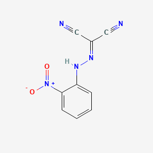 molecular formula C9H5N5O2 B1197108 Carbonyl cyanide 2-nitrophenylhydrazone CAS No. 55653-13-9