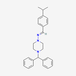 4-Benzhydryl-N-(4-isopropylbenzylidene)-1-piperazinamine