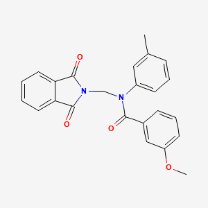 N-(1,3-Dioxo-1,3-dihydro-isoindol-2-ylmethyl)-3-methoxy-N-M-tolyl-benzamide