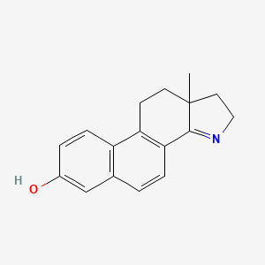 molecular formula C17H17NO B1197128 2,10,11,11a-Tetrahydro-11a-methyl-1H-naphth(1,2-g)indol-7-ol CAS No. 28901-17-9