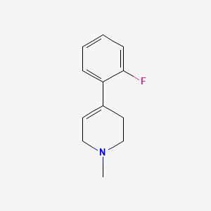 molecular formula C12H14FN B1197132 Pyridine, 4-(2-fluorophenyl)-1,2,3,6-tetrahydro-1-methyl- CAS No. 75663-55-7