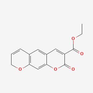 molecular formula C15H12O5 B1197134 3-Carbethoxypyranocoumarin CAS No. 86116-44-1