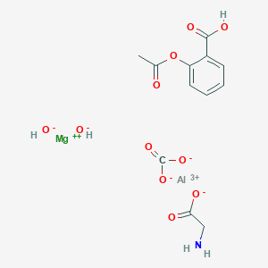 molecular formula C12H14AlMgNO11 B1197138 Aspirin softam 