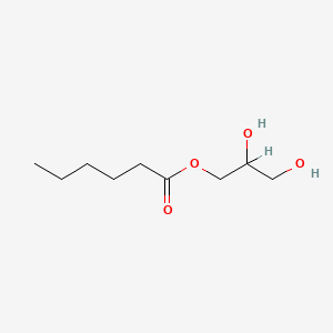 molecular formula C9H18O4 B1197142 2,3-Dihydroxypropyl hexanoate CAS No. 502-53-4