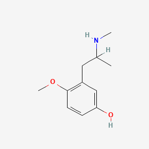 molecular formula C11H17NO2 B1197144 4-Methoxy-3-[2-(methylamino)propyl]phenol CAS No. 61866-76-0
