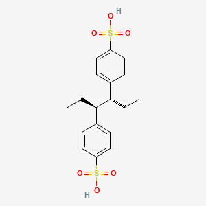 molecular formula C18H22O6S2 B1197176 Sygethin free acid CAS No. 60252-39-3