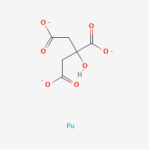 molecular formula C6H5O7Pu-3 B1197179 Citric acid, plutonium(6+) salt CAS No. 5746-13-4