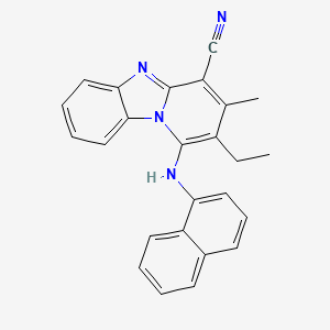 2-Ethyl-3-methyl-1-(naphthalen-1-ylamino)pyrido[1,2-a]benzimidazole-4-carbonitrile