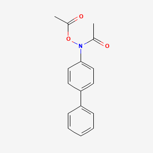 molecular formula C16H15NO3 B1197197 N-Acetoxy-4-acetylaminobiphenyl CAS No. 26541-56-0