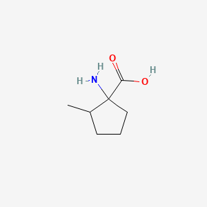 molecular formula C7H13NO2 B1197200 Cyclopentanecarboxylic acid, 1-amino-2-methyl- CAS No. 3198-65-0