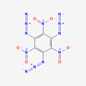 molecular formula C6N12O6 B1197213 1,3,5-Triazido-2,4,6-trinitrobenzene CAS No. 29306-57-8
