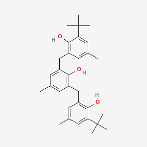 B1197219 Phenol, 2,6-bis[[3-(1,1-dimethylethyl)-2-hydroxy-5-methylphenyl]methyl]-4-methyl- CAS No. 90-68-6