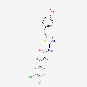 3-(3,4-Dichlorophenyl)-N-(5-(4-methoxybenzyl)-1,3-thiazol-2-YL)acrylamide