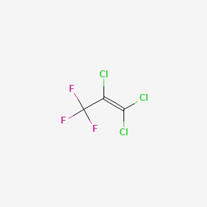 molecular formula C3Cl3F3 B1197221 1,1,2-Trichloro-3,3,3-trifluoropropene CAS No. 431-52-7
