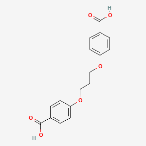 molecular formula C17H16O6 B1197222 1,3-Bis(4-carboxyphenoxy)propane CAS No. 3753-81-9