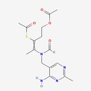 molecular formula C16H22N4O4S B1197223 NSC 290686; O,S-Diacetylthiamine 