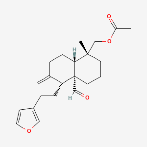 molecular formula C22H30O4 B1197236 Potamogetonyde 