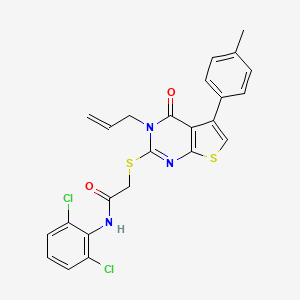 2-{[3-allyl-5-(4-methylphenyl)-4-oxo-3,4-dihydrothieno[2,3-d]pyrimidin-2-yl]thio}-N-(2,6-dichlorophenyl)acetamide