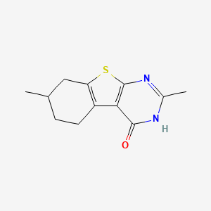 5,6,7,8-Tetrahydro-2,7-dimethyl-(1)benzothieno(2,3-d)pyrimidin-4(1H)-one