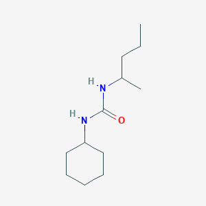 molecular formula C12H24N2O B11972489 N-Cyclohexyl-N'-(1-methylbutyl)urea CAS No. 303091-95-4