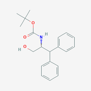 molecular formula C20H25NO3 B119725 (R)-N-(叔丁氧羰基)-β-苯基-苯丙氨醇 CAS No. 155836-48-9
