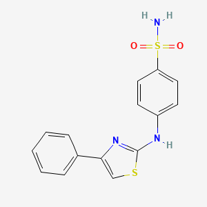 B1197250 4-[(4-Phenyl-2-thiazolyl)amino]-benzenesulfonamide CAS No. 66121-82-2