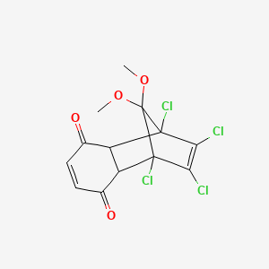 1,4-Methanonaphthalene-5,8-dione, 1,2,3,4-tetrachloro-1,4,4a,8a-tetrahydro-9,9-dimethoxy-