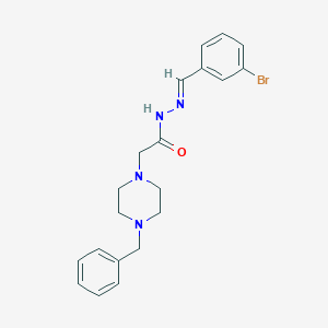 2-(4-benzyl-1-piperazinyl)-N'-[(E)-(3-bromophenyl)methylidene]acetohydrazide