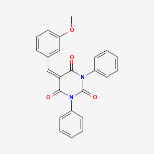 5-[(3-Methoxyphenyl)methylidene]-1,3-diphenyl-1,3-diazinane-2,4,6-trione