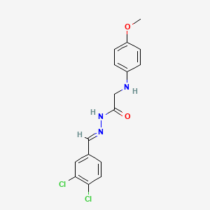 N'-(3,4-Dichlorobenzylidene)-2-(4-methoxyanilino)acetohydrazide