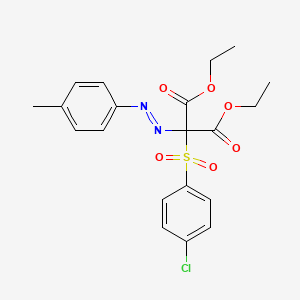 diethyl [(4-chlorophenyl)sulfonyl][(E)-(4-methylphenyl)diazenyl]propanedioate