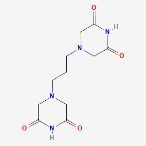molecular formula C11H16N4O4 B1197289 4,4'-丙烷-1,3-二基二哌嗪-2,6-二酮 