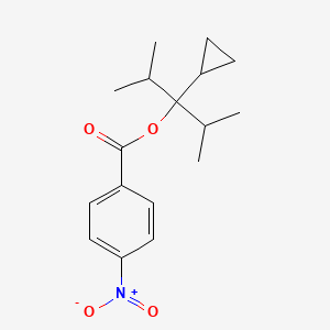 molecular formula C17H23NO4 B11972947 (3-Cyclopropyl-2,4-dimethylpentan-3-yl) 4-nitrobenzoate CAS No. 17397-11-4