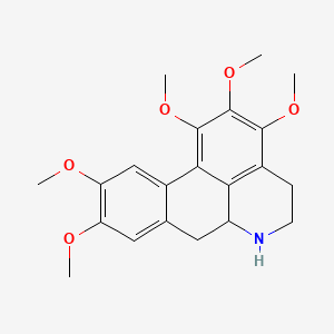 molecular formula C21H25NO5 B1197296 去紫红素 CAS No. 34272-09-8