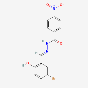 N'-(5-bromo-2-hydroxybenzylidene)-4-nitrobenzohydrazide