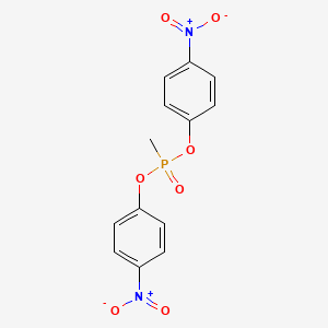 molecular formula C13H11N2O7P B1197298 Bis(4-nitrophenyl) methylphosphonate CAS No. 6395-57-9