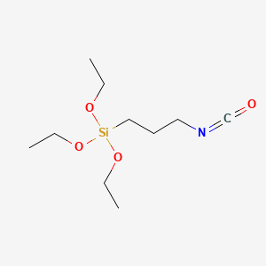 molecular formula C10H21NO4Si B1197299 三乙氧基(3-异氰酸酯丙基)硅烷 CAS No. 24801-88-5