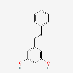 molecular formula C14H12O2 B1197301 5-苯乙烯基邻苯二酚 
