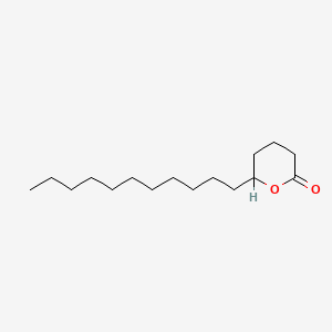 molecular formula C16H30O2 B1197309 四氢-6-十一烷基-2H-吡喃-2-酮 CAS No. 7370-44-7