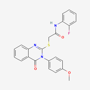 N-(2-fluorophenyl)-2-{[3-(4-methoxyphenyl)-4-oxo-3,4-dihydroquinazolin-2-yl]sulfanyl}acetamide