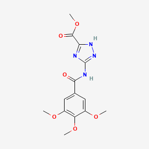 methyl 3-[(3,4,5-trimethoxybenzoyl)amino]-1H-1,2,4-triazole-5-carboxylate