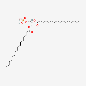 B1197334 2,3-Bis(palmitoyloxy)propyl dihydrogen phosphate CAS No. 5129-68-0