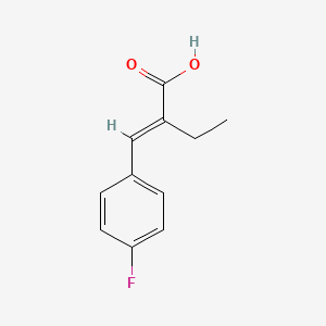 (2E)-2-[(4-fluorophenyl)methylidene]butanoic acid