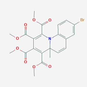 molecular formula C22H20BrNO8 B11973398 Tetramethyl 8-bromo-4a-methyl-4aH-pyrido[1,2-a]quinoline-1,2,3,4-tetracarboxylate CAS No. 17247-10-8